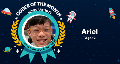 coder of the month ariel february 2022