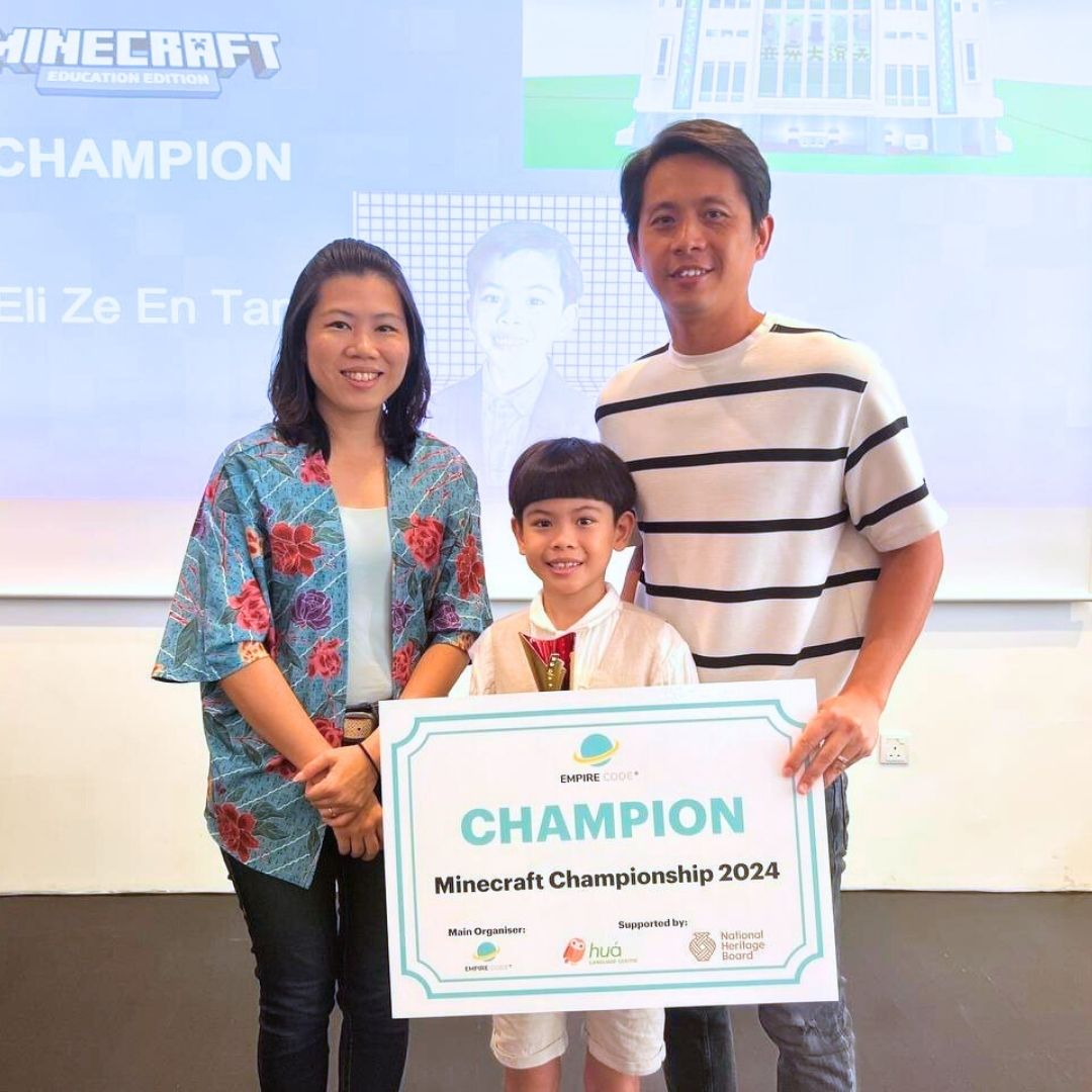 Our winner for Empire Code Minecraft Competition 2024 in partnership with National Heritage board
