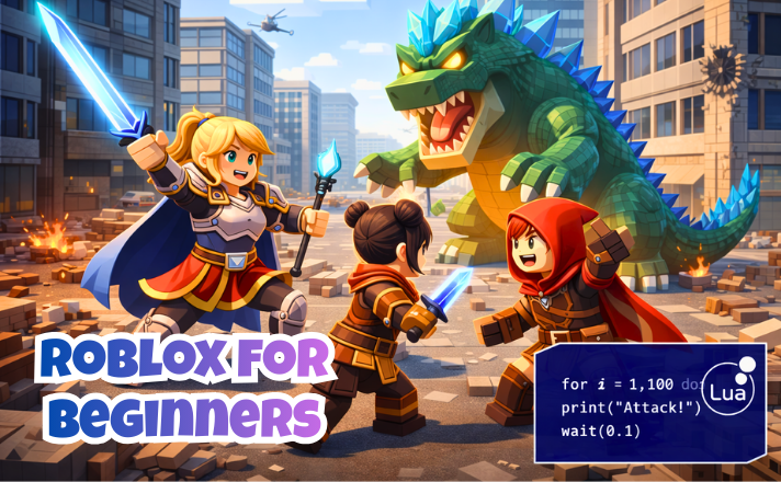 Roblox coding classes for Beginners holiday camp Singapore