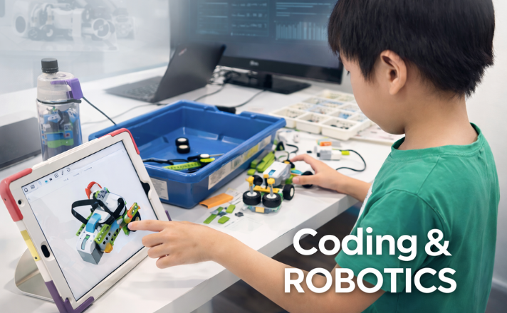 Coding with ScratchJr, Tynker & Scratch plus robotics camps for kids ages 4–12 in Singapore