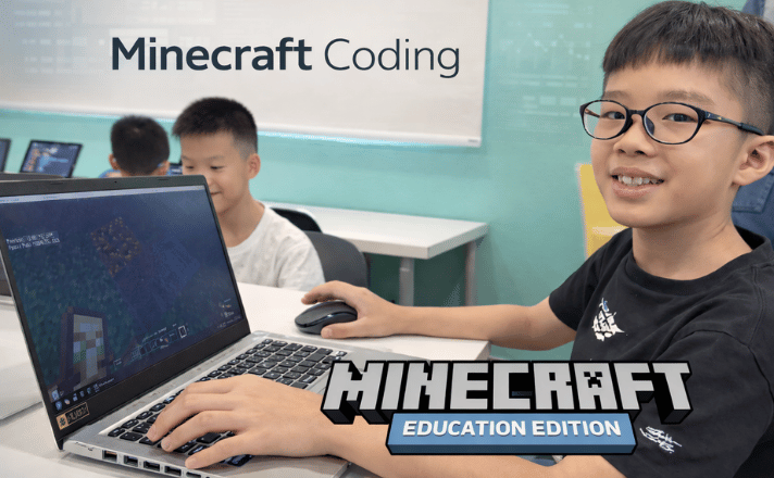 Empire Code provides Minecraft Coding Camp at their Novena and River Valley centres in Singapore