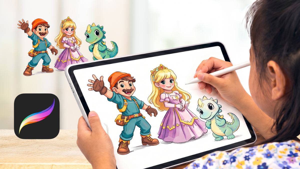 Holiday art camp for kids - Digital Art with Procreate in Singapore