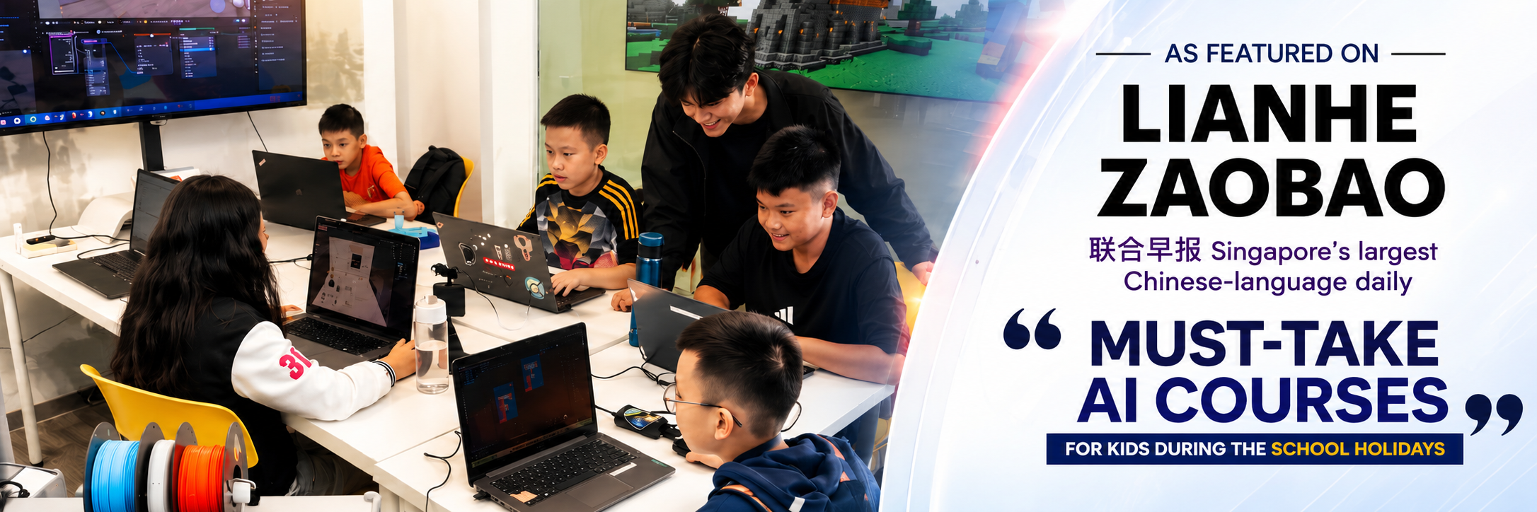 Empire Code Empire AI MOE-registered AI, coding & robotics holiday camps for ages 4-16. September school break & October half-term at Novena & River Valley. From $350 - book now.