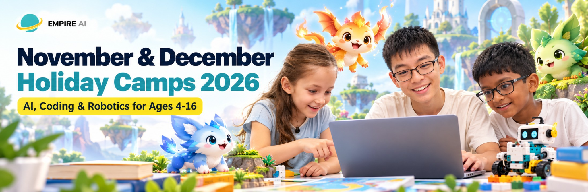 Empire AI November and December 2026 holiday camps for kids in Singapore